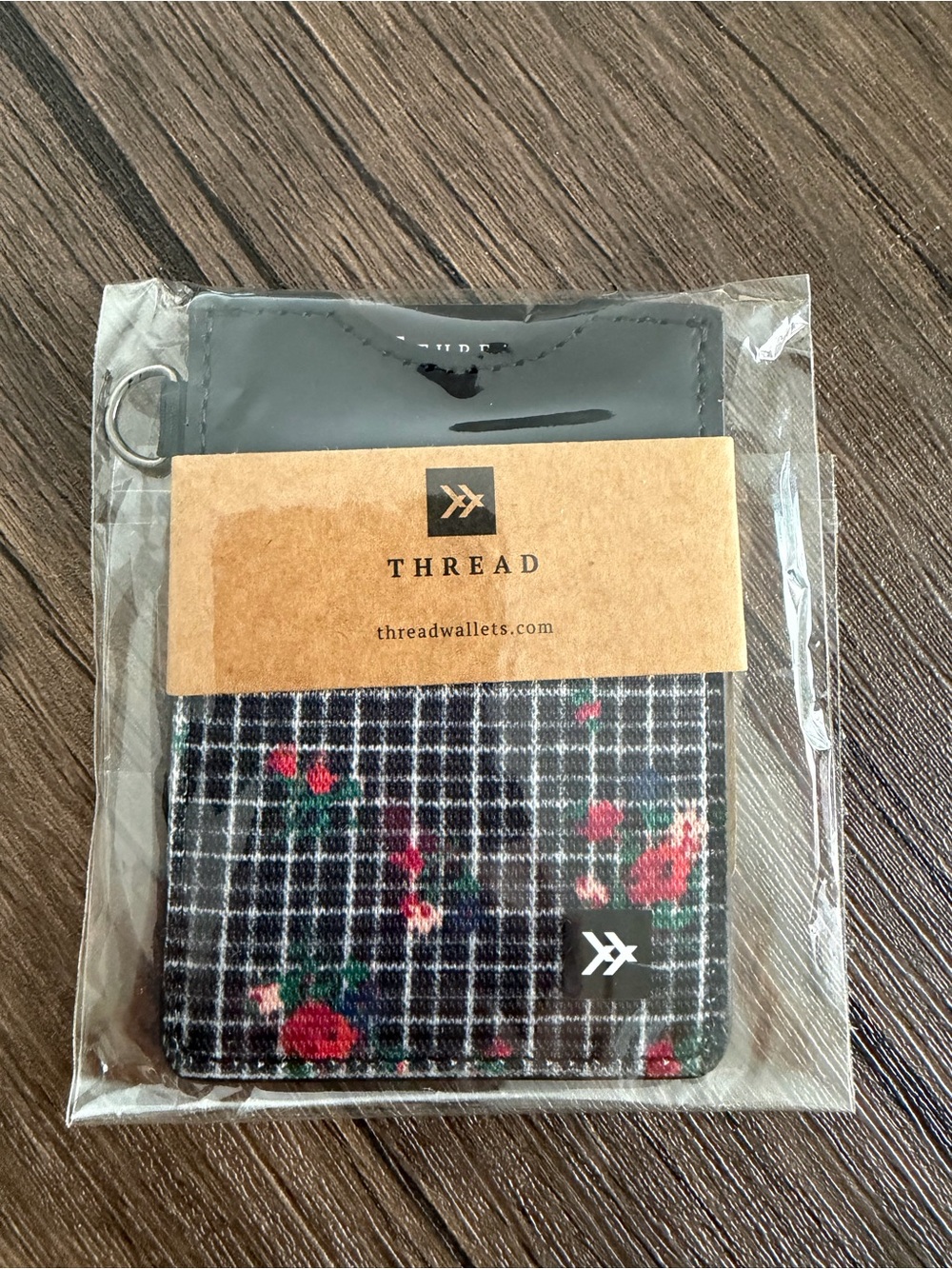 THREAD Floral Plaid Card Wallet